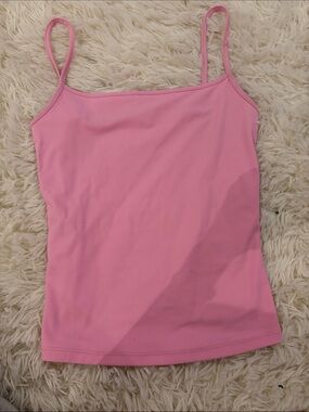 Garage Pink Spaghetti Strap Tank Top